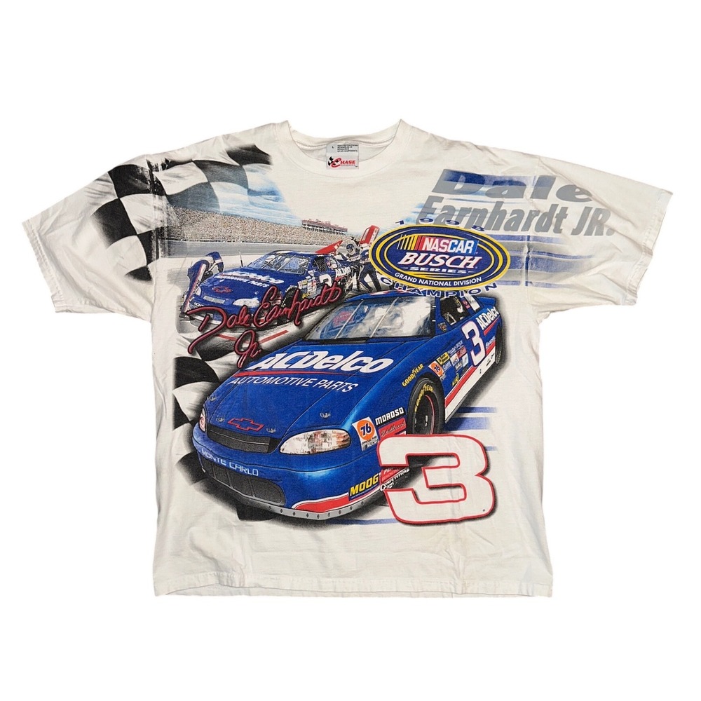 Vintage Chase Authentics Dale Earnhardt Jr NASCAR Busch Series Champion Shirt L